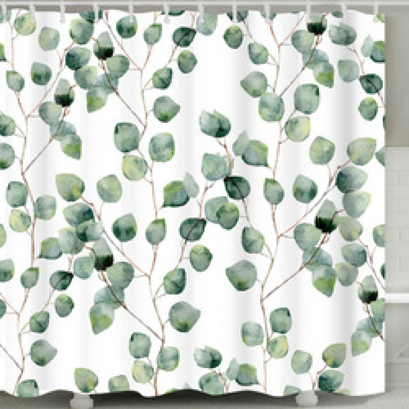 China supplier cheap price Custom Printed Polyester Bathroom shower Curtain