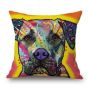 Cartoon Cotton linen Cute Dog Pillow Cheap Cushion Cover,Fabric Painting Designs Cushion Cover/