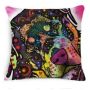 Cartoon Cotton linen Cute Dog Pillow Cheap Cushion Cover,Fabric Painting Designs Cushion Cover/