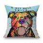 Cartoon Cotton linen Cute Dog Pillow Cheap Cushion Cover,Fabric Painting Designs Cushion Cover/