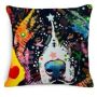 Cartoon Cotton linen Cute Dog Pillow Cheap Cushion Cover,Fabric Painting Designs Cushion Cover/