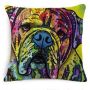 Cartoon Cotton linen Cute Dog Pillow Cheap Cushion Cover,Fabric Painting Designs Cushion Cover/