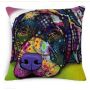 Cartoon Cotton linen Cute Dog Pillow Cheap Cushion Cover,Fabric Painting Designs Cushion Cover/
