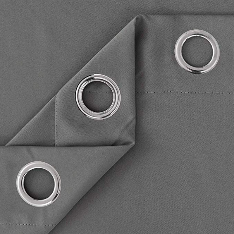 High quality 100% Polyester grey living room blackout curtains stocklot