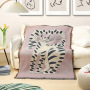 Cats Bohemia Throw Blanket Sofa Covers Tassel Dust Cover Air Conditioning Blankets for Bed Bedroom Decor/