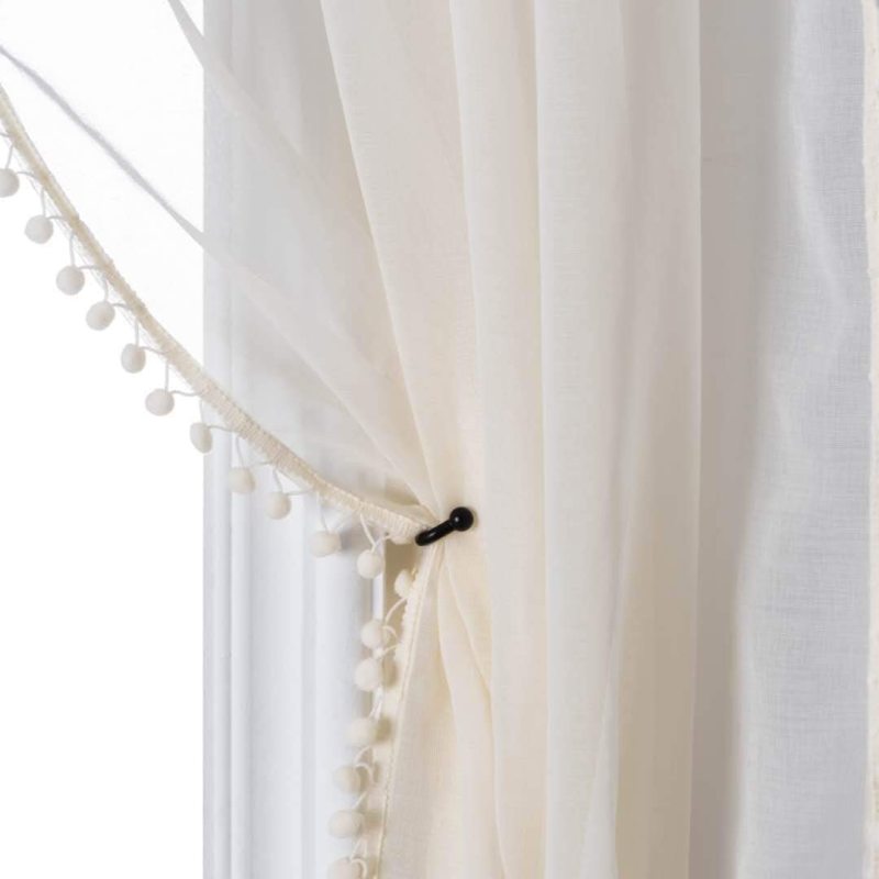 Solid color Curtains and Tulle Sheer Window Curtain for Bedroom, Modern Living Room Curtain#