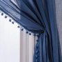 Solid color Curtains and Tulle Sheer Window Curtain for Bedroom, Modern Living Room Curtain#