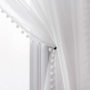 Solid color Curtains and Tulle Sheer Window Curtain for Bedroom, Modern Living Room Curtain#