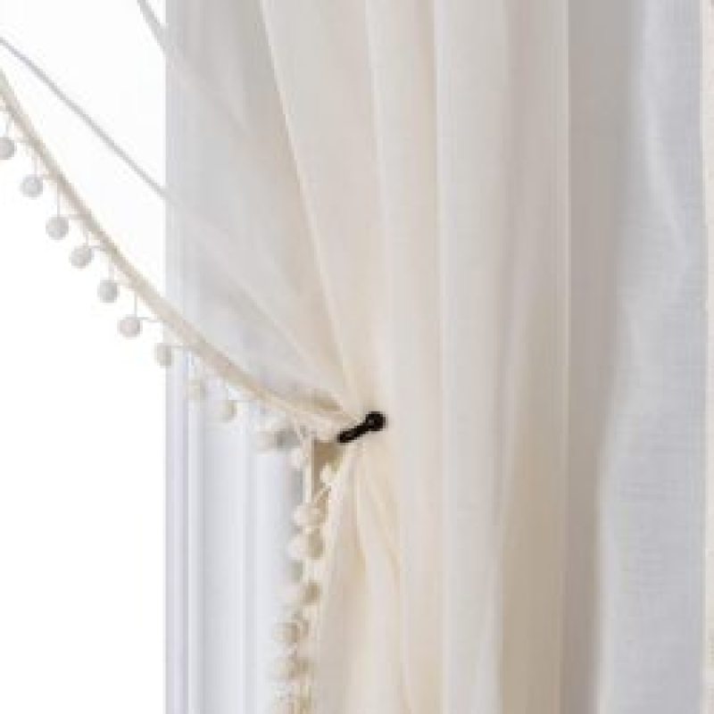Solid color Curtains and Tulle Sheer Window Curtain for Bedroom, Modern Living Room Curtain#