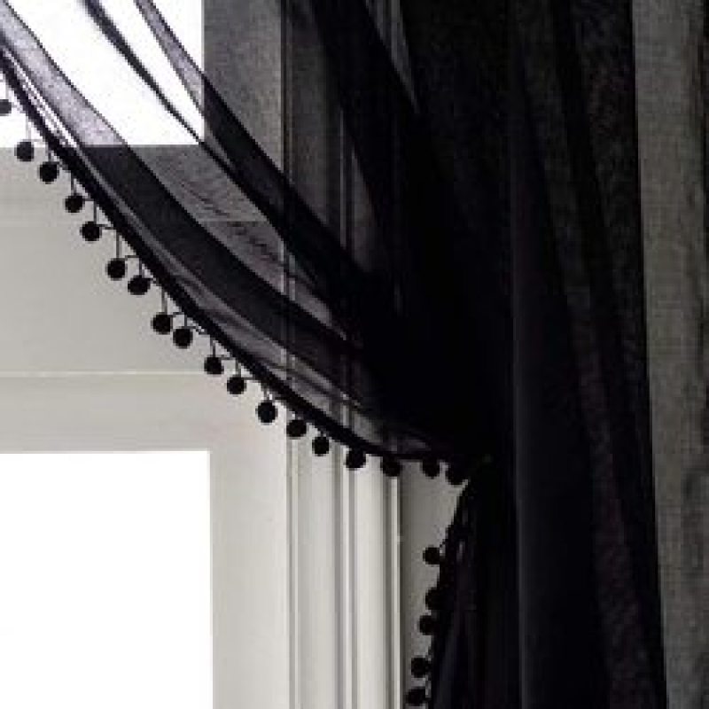 Solid color Curtains and Tulle Sheer Window Curtain for Bedroom, Modern Living Room Curtain#