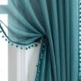 Solid color Curtains and Tulle Sheer Window Curtain for Bedroom, Modern Living Room Curtain#