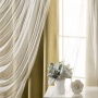 New arrival 100% polyester anti dust sun protection hotel sheer curtain