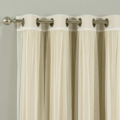 New arrival 100% polyester anti dust sun protection hotel sheer curtain
