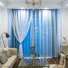 Wholesale Goods Blackout Window Curtain, Factory Direct Sales Hollow Out Stars Blackout Curtains/