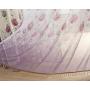 Modern Simple Tulips Curtain / Wholesale Printing White Silk Finished Products Blackout Curtain, Customized Flat Window Hotel