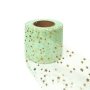 Tulle Glitter Fabric Spool Rolls 2.5 inch x 25 Yards with Sparkling Star Sequin gauze table runner for Birthday Gift Wrapping