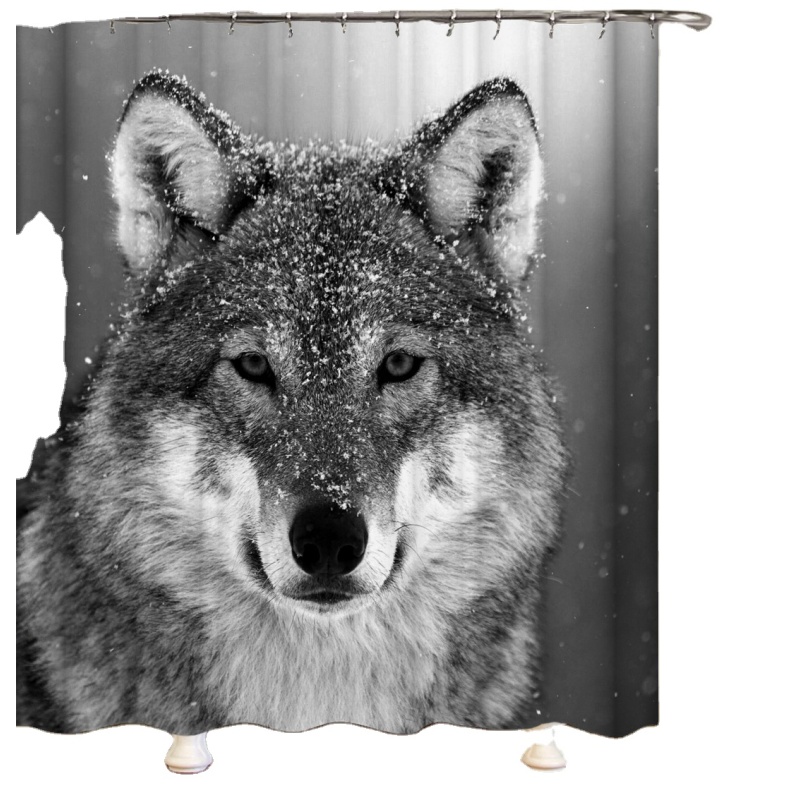 Decorativas 3D Shower Curtain Set Branded Waterproof Shower Curtain Current Popular Cheaper Hookless Plain Shower Curtain