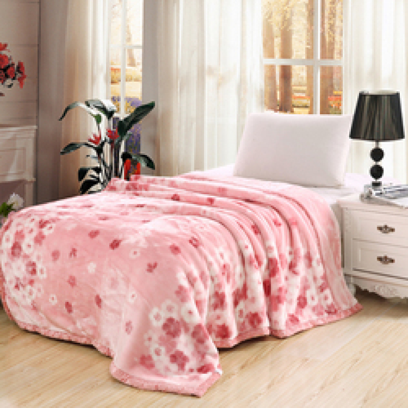 cheap wholesale blankets for winter fleece, Flower Pattern custom blanket printed/