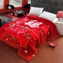 cheap wholesale blankets for winter fleece, Flower Pattern custom blanket printed/