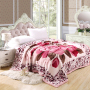 cheap wholesale blankets for winter fleece, Flower Pattern custom blanket printed/