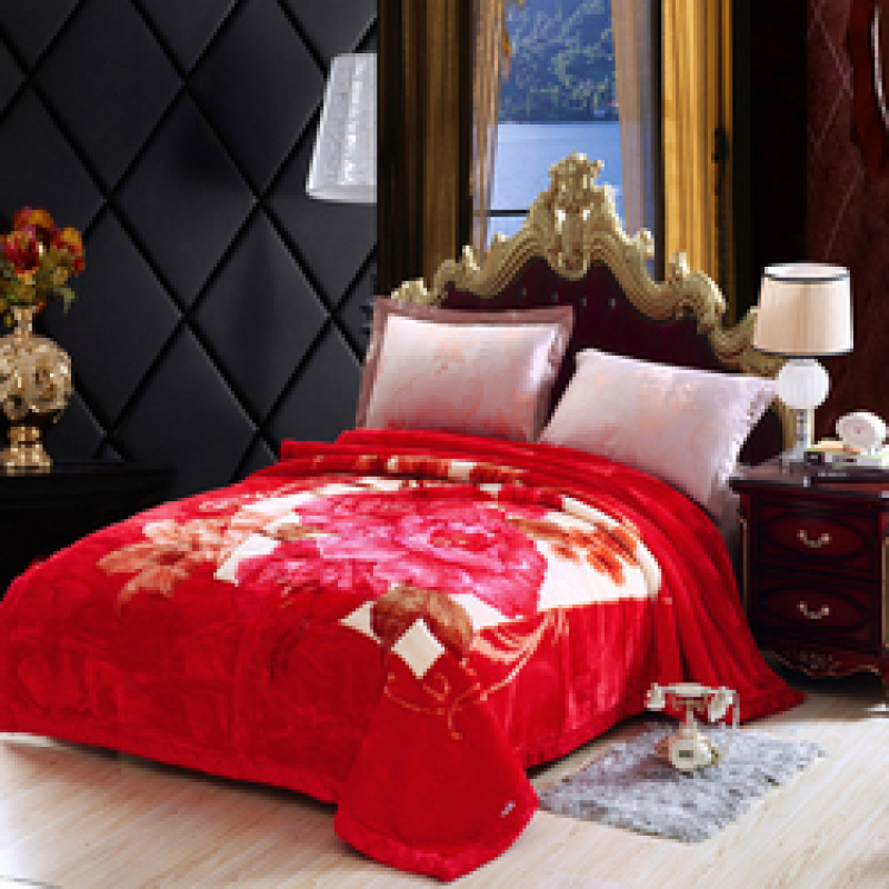 cheap wholesale blankets for winter fleece, Flower Pattern custom blanket printed/