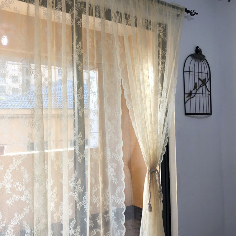 China supplier high quality Modern Lace sheer Curtain for windows