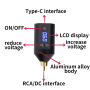 Tattoo power supply Wireless,RCA DC 15000mA Silicone button 1001-67 68