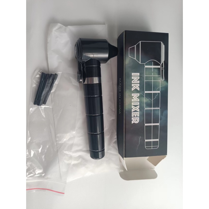 Tattoo Ink Pigment hand held Mixer,AA battery as power drive,Available in three colors (black, pink, green),Comes with 5 mixing sticks