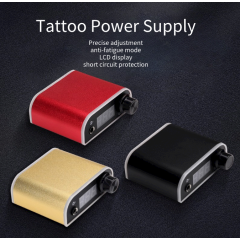 Tattoo Power Supply Digital Tattoo Machine Power Supply with Wireless Tattoo Pedal Colorful Light Power Cable for Tattoo Machine Pen Liner and Shader Tattoo Machine Power Supply