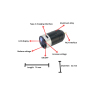NB Wireless Tattoo Power Supply 1500mAh RCA (Black White)