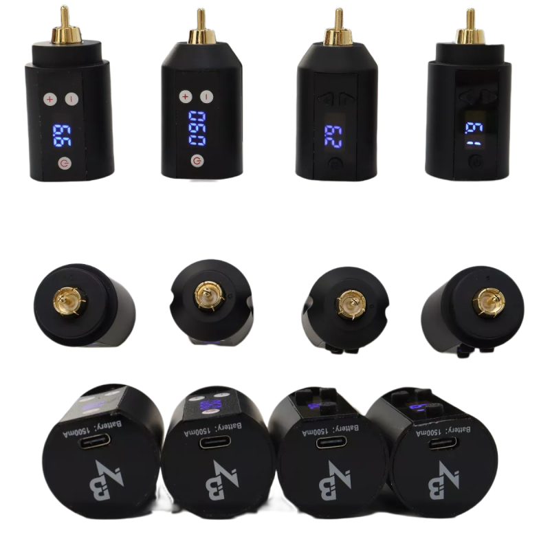 Tattoo power supply Wireless,RCA DC 15000mA Silicone button 1001-67 68