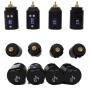 Tattoo power supply Wireless,RCA DC 15000mA Silicone button 1001-67 68