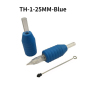 NB Disposable Tattoo Tubes,Grips,Clear Long Tips,RT(Round tip)DT(Diamond tip)FT(Flat tip)25MM,TH-1