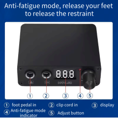 Tattoo Machine Power Regulator LCD Display CNC Portable Mini Tattoo Power Transformer Anti-fatigue Mode