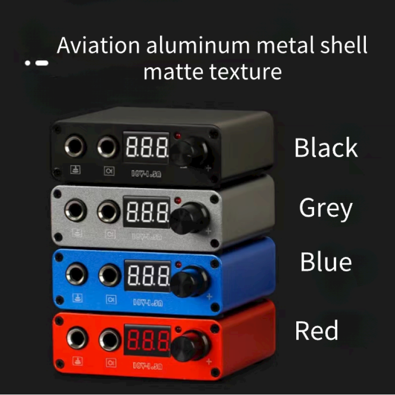 Tattoo Machine Power Regulator LCD Display CNC Portable Mini Tattoo Power Transformer Anti-fatigue Mode