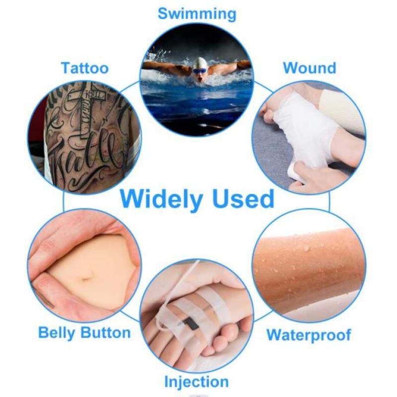 Aftercare Bandage | 6 in x 10 yd Roll | Clear Waterproof Adhesive Wrap, Second Skin Protective Dressing Healing Film Transparent Bandages(15CM-1M)