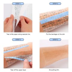 Aftercare Bandage | 6 in x 10 yd Roll | Clear Waterproof Adhesive Wrap, Second Skin Protective Dressing Healing Film Transparent Bandages(15CM-1M)