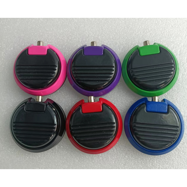 Round Tattoo Foot Pedal Switch, Portable Tattoo Pedal Flat Pedal Foot Switch Controller Accessory for Tattoo Machine RCA Cable
