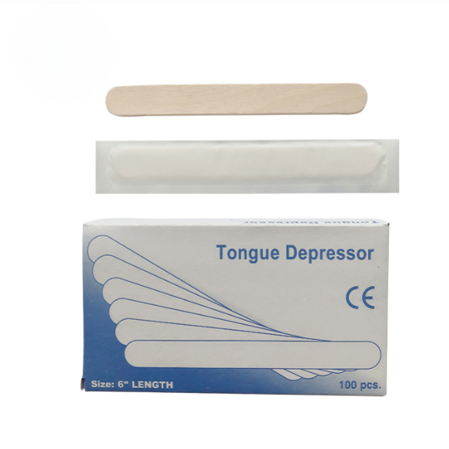 Disposable spatula wooden individual packaging 100 pieces