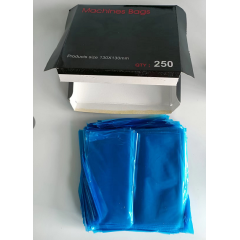 NB Machine Bags 250pcs Disposable Machine Plastic Sleeves in Blue Color for Machine Cover Supplies