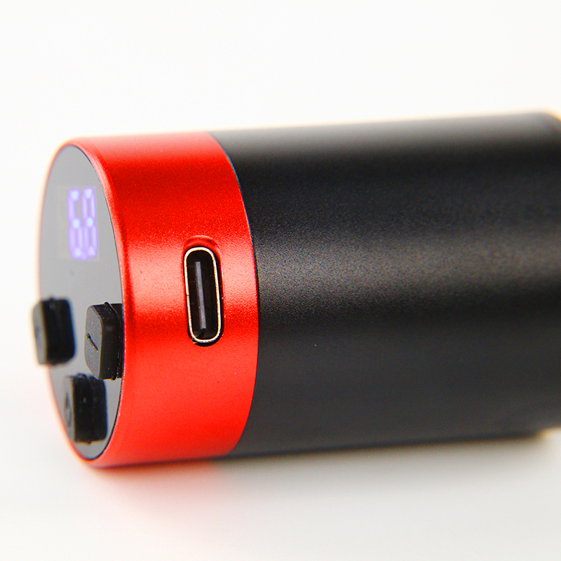 NB Tattoo Power Supply,1500mAh,Cylindrical,RCA Interface(Black Red Purple Gold)