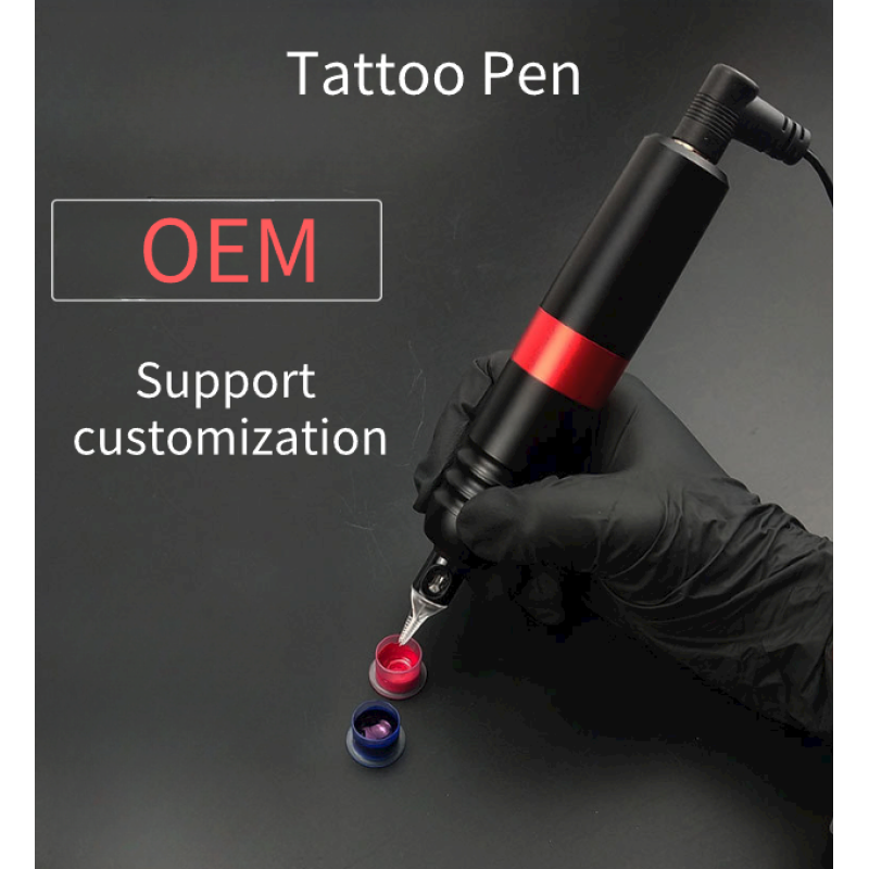 Tattoo machine, tattoo pen, various colors can be customized, strong power and stability, small and flexible