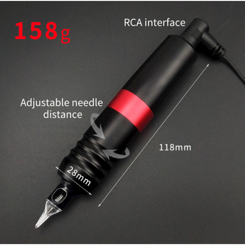 Tattoo machine, tattoo pen, various colors can be customized, strong power and stability, small and flexible
