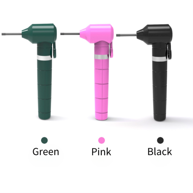 Tattoo Ink Pigment hand held Mixer,AA battery as power drive,Available in three colors (black, pink, green),Comes with 5 mixing sticks