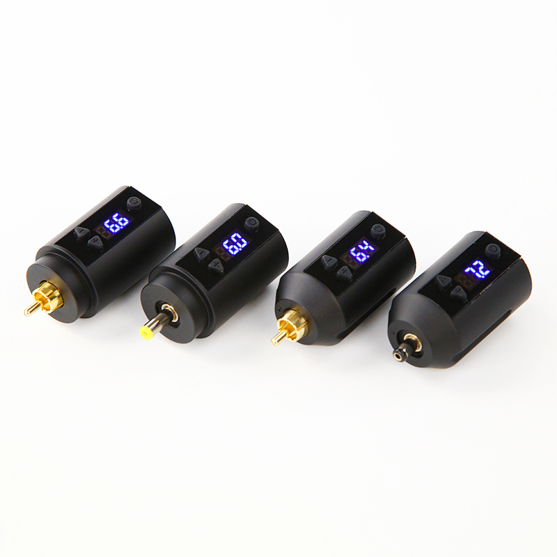 Tattoo power supply Wireless,RCA DC 15000mA Silicone button 1001-67 68
