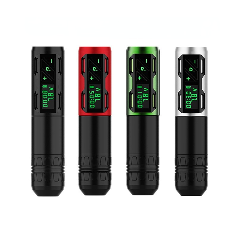 NB wireless tattoo pen,Tattoo machine, Hollow cup motor with strong power and fast speed, 1800mah Long work time,Digital LCD display，Suitable for various tattoo styles