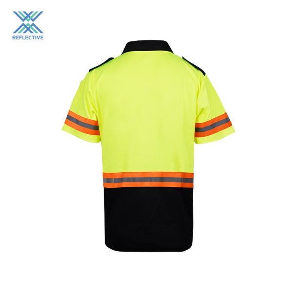 high vis polo short sleeve shirt