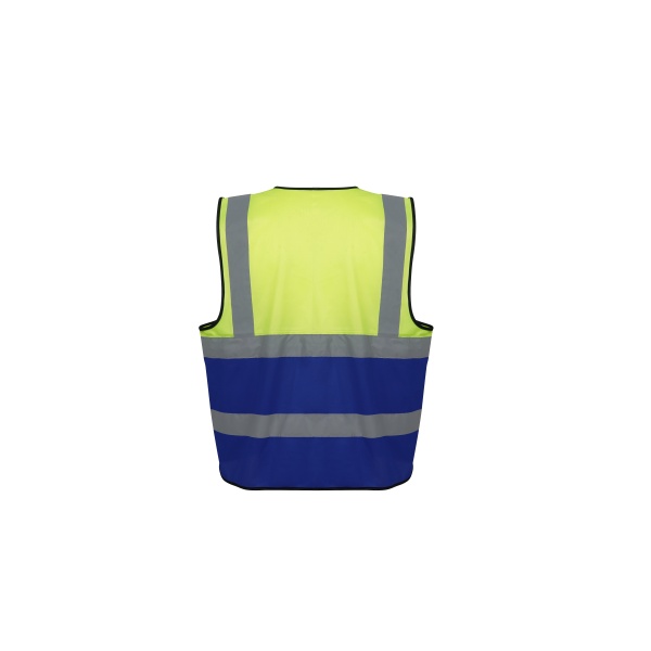 LXS-005 two color Safety Vest Reflective with Pockets and Zipper