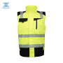 High-vis softshell bodywarmer vest