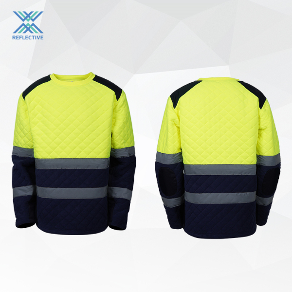 Two-tone high visibility jersey with anti-pilling treatment  KNITTED JUMPER